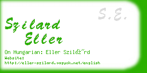 szilard eller business card